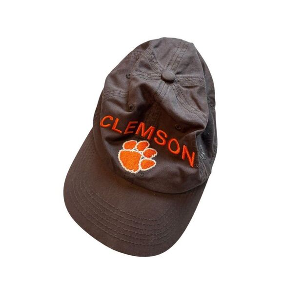 Clemson University Brown Baseball Cap With Embroidered Logo & Adjustable Strap - Picture 9 of 10